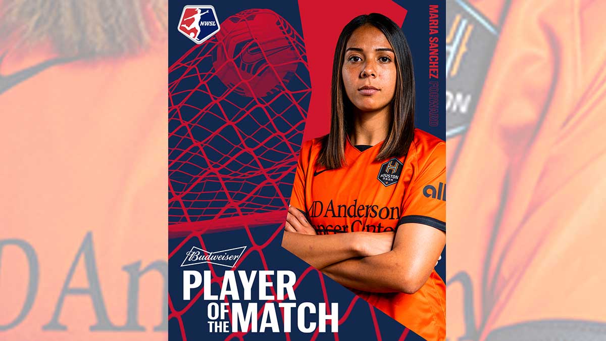 Memorable actuación de María Sánchez en remontada de locura del Houston Dash